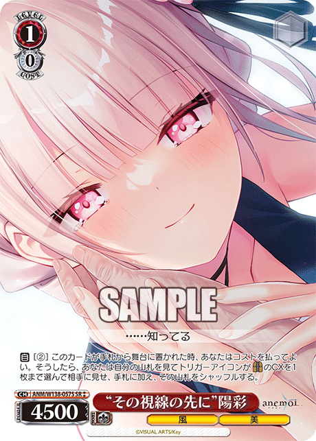 “その視線の先に”陽彩