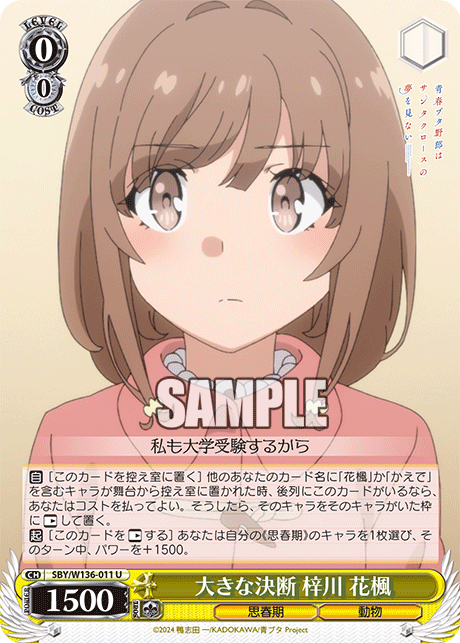 大きな決断 梓川 花楓