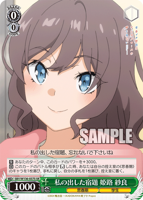 私の出した宿題 姫路 紗良