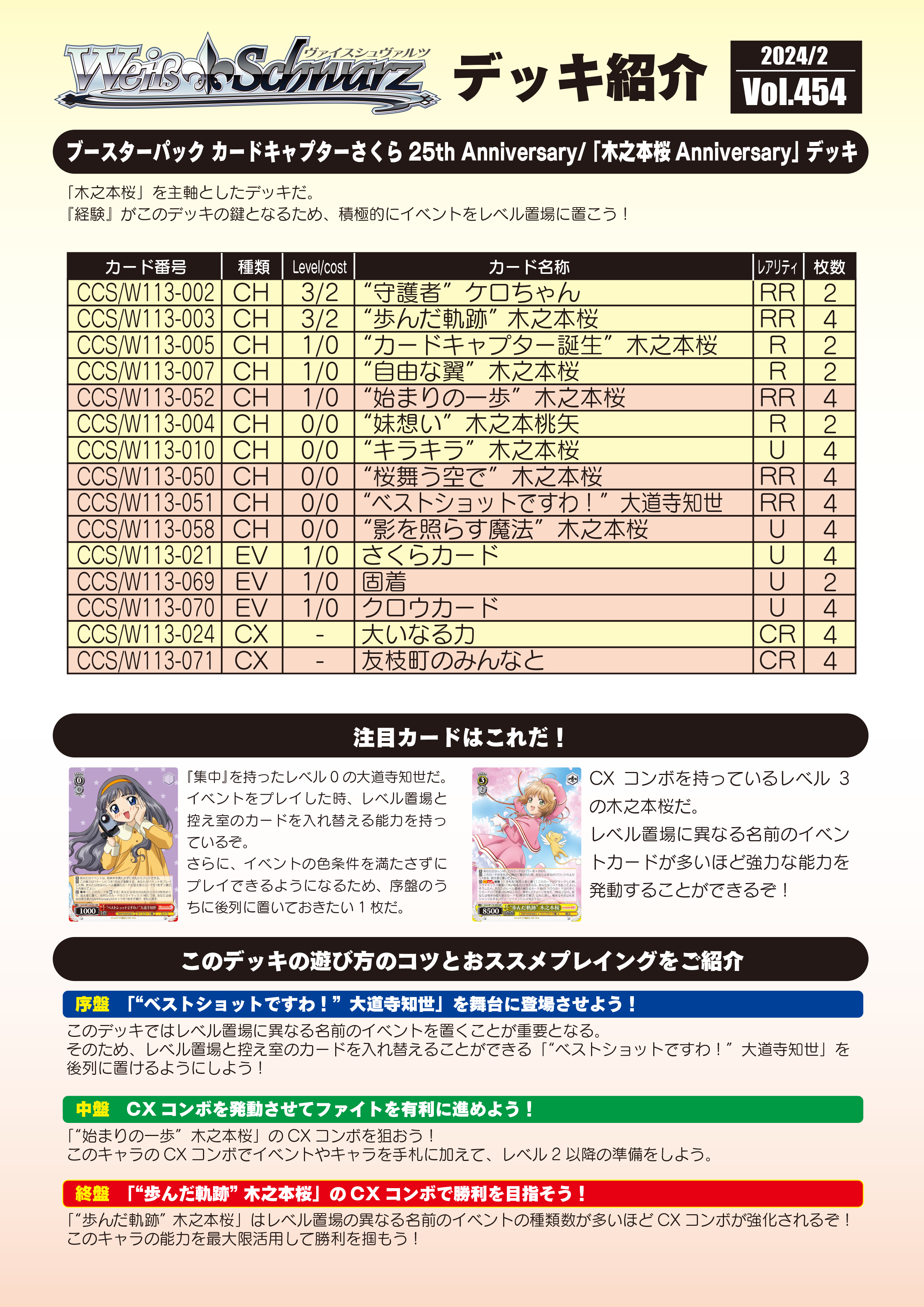 卸値ヴァイスシュバルツ カードキャプターさくら デッキ ヴァイスシュヴァルツ