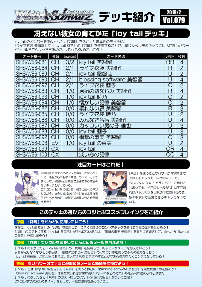 【販売特注】冴えない彼女の育てかた デッキ ヴァイスシュヴァルツ